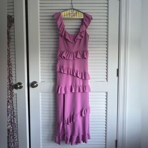 Show me your Mumu Greta dress in Pink Lilac Stretch